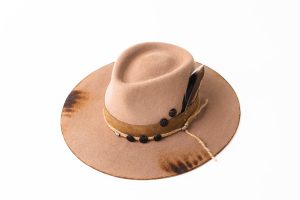 Palarie dama Fedora Dadarlat bej din lana D151