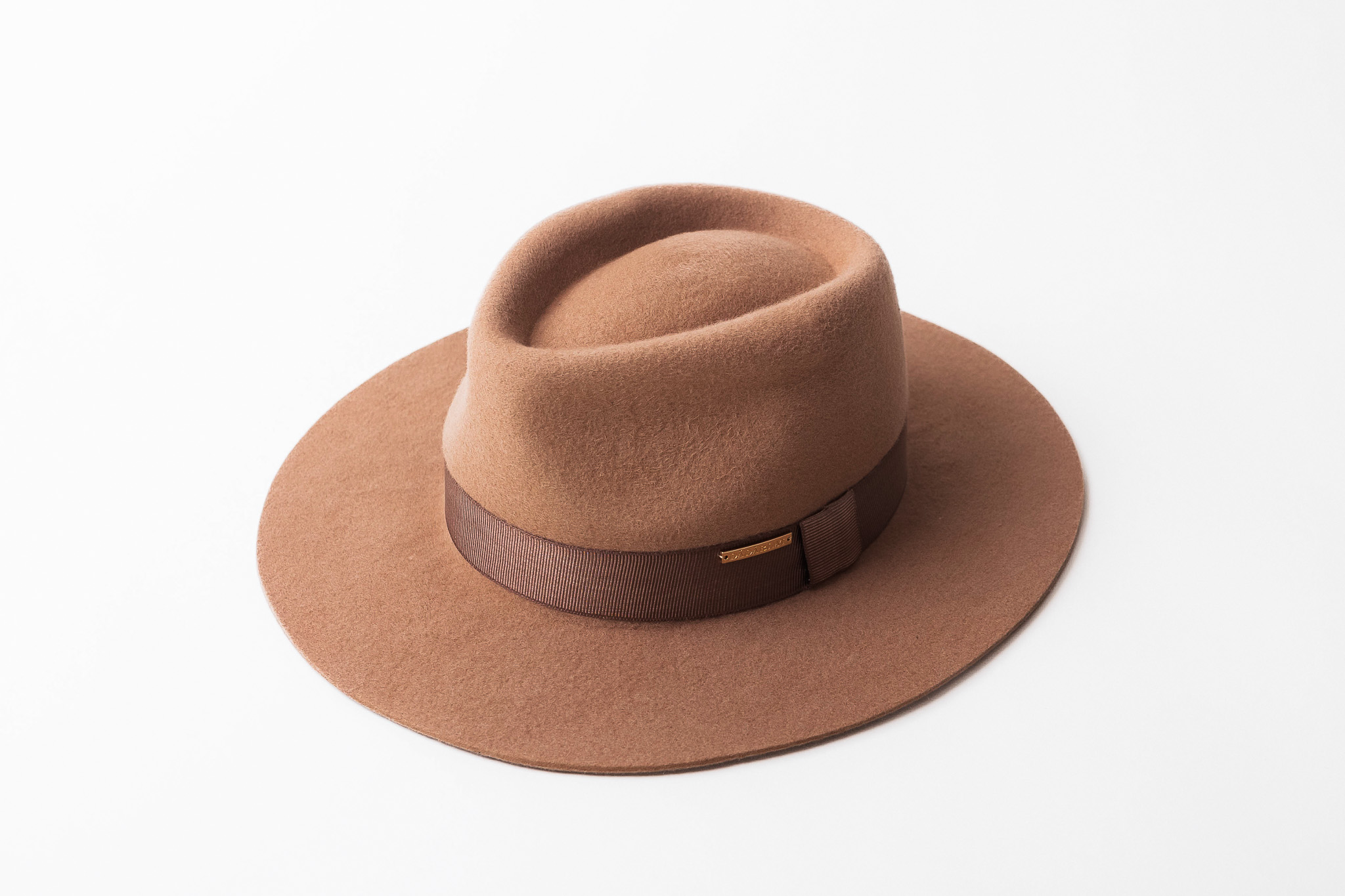 Palarie barbati eleganta bej Fedora lana B36 Dadarlat