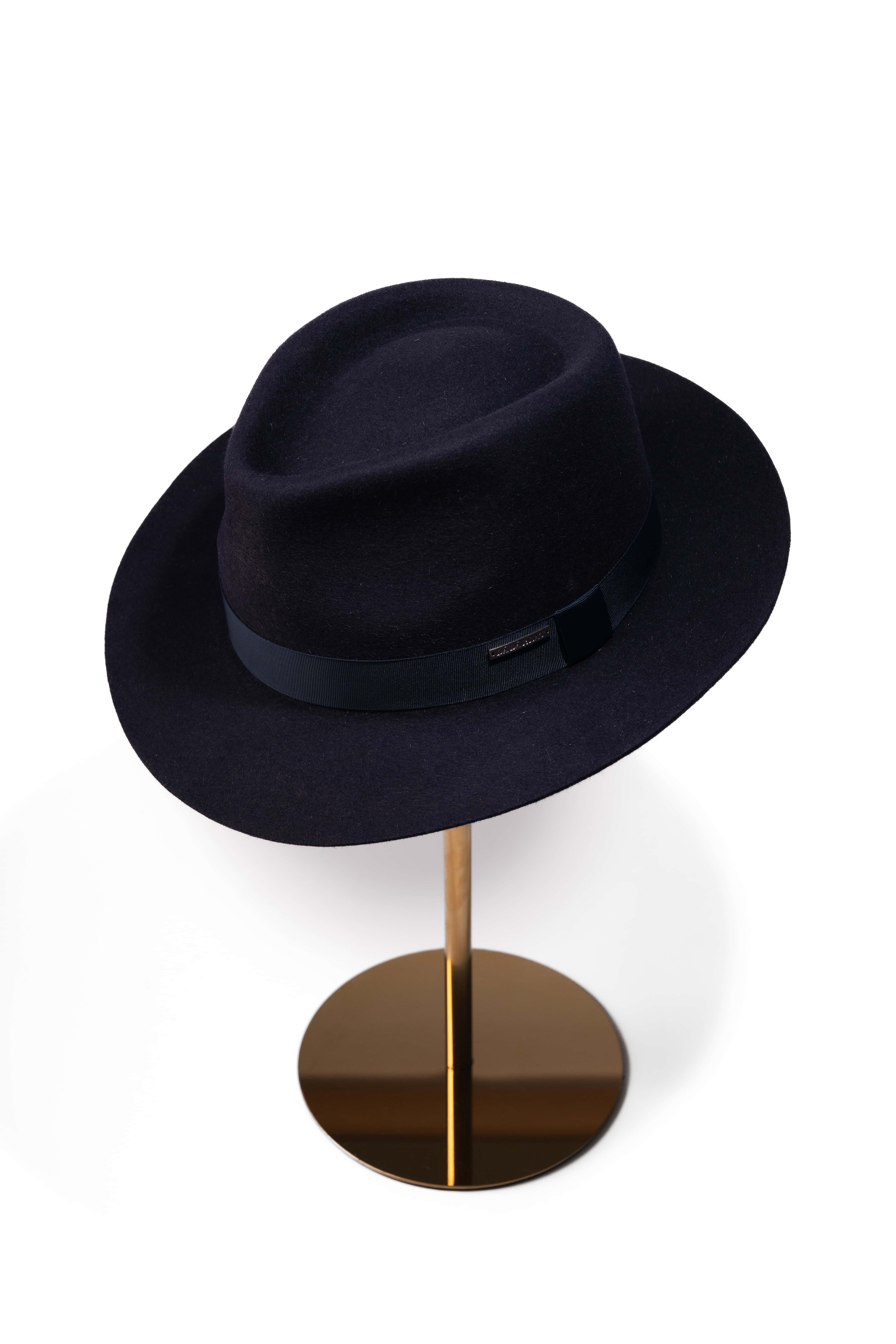 Palarie barbati Fedora Lucian Blaga Bleumarin Palarie barbati Fedora Lucian Blaga Bleumarin
