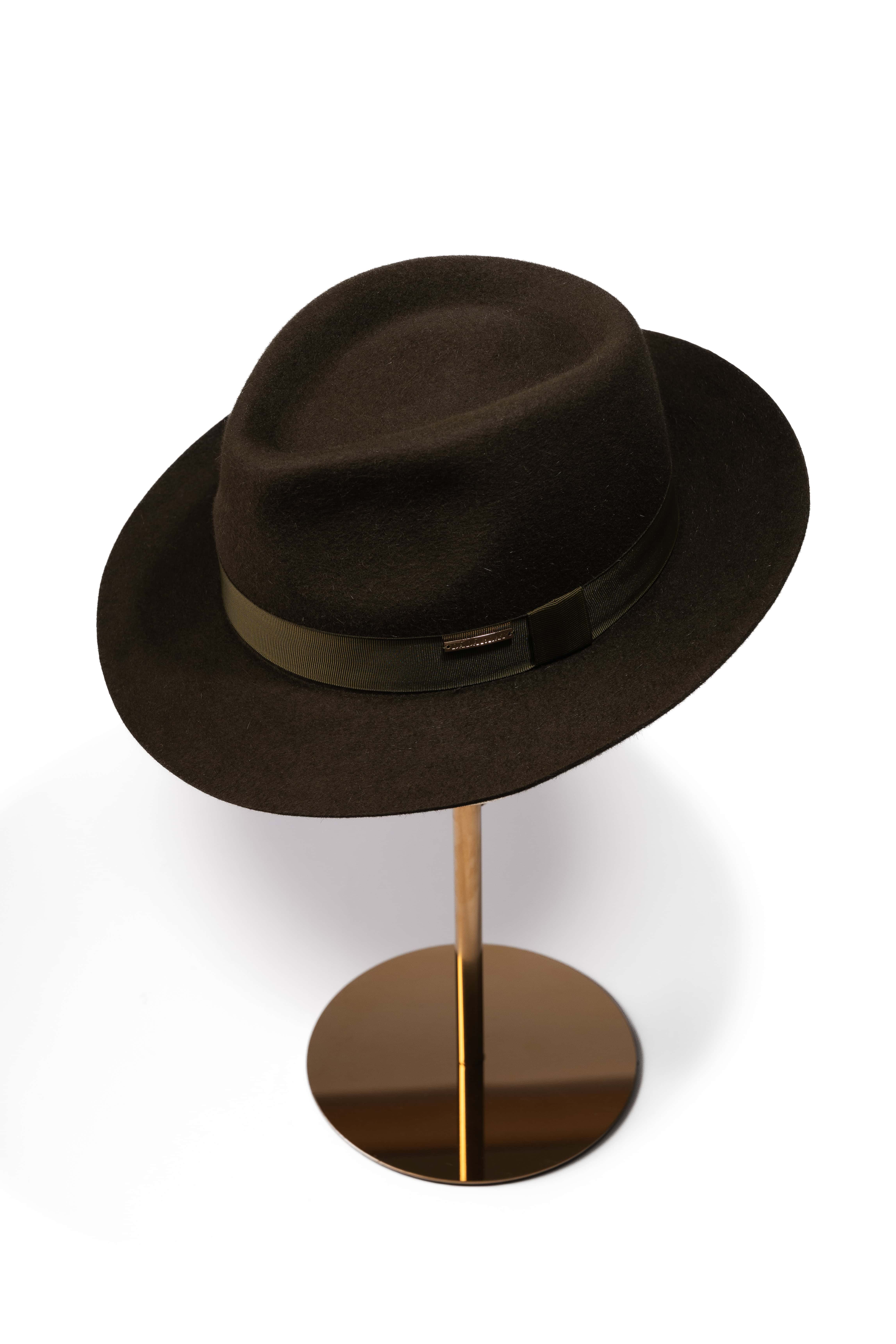 Palarie barbati Fedora Lucian Blaga Kaki Palarie barbati Fedora Lucian Blaga Kaki
