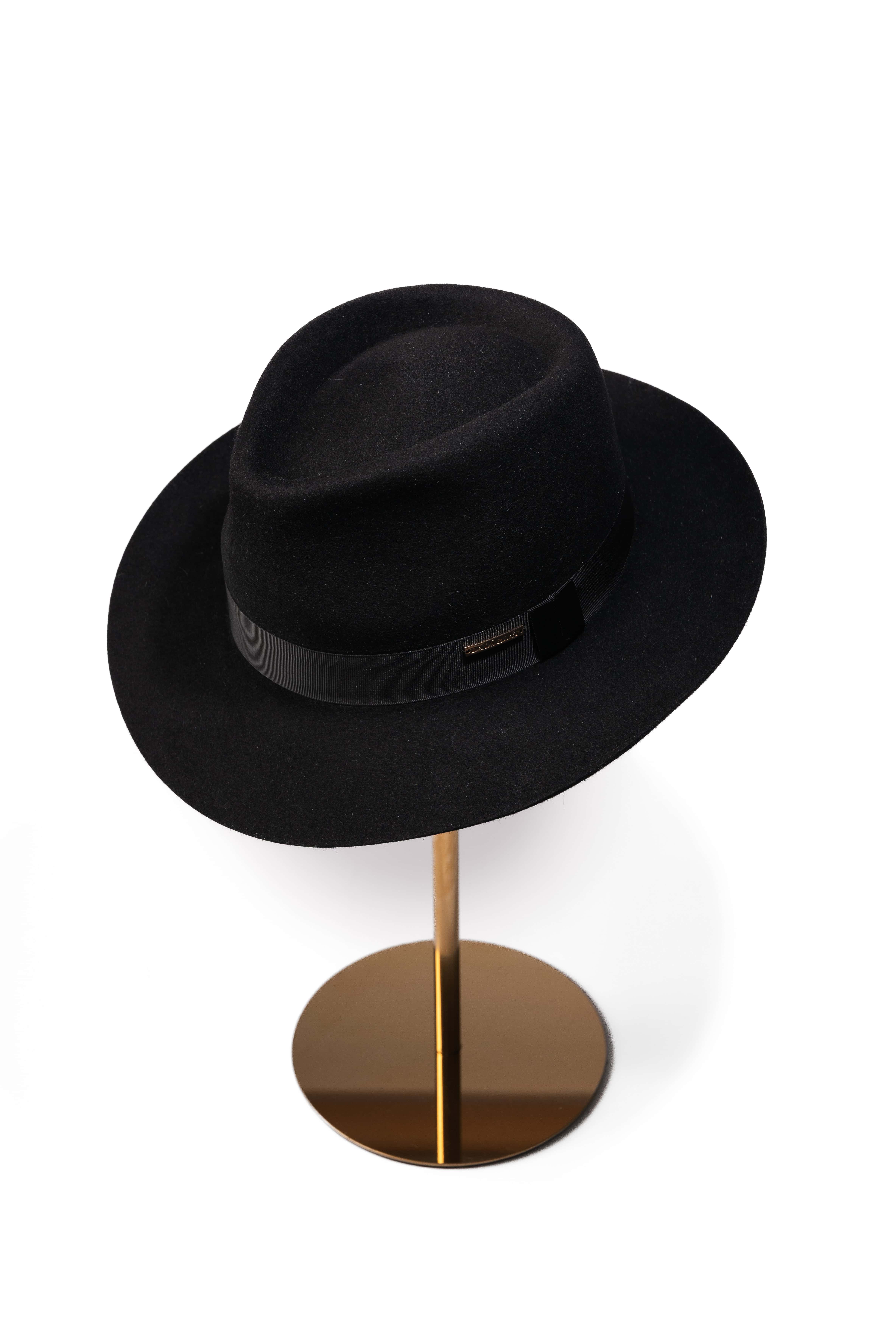 Palarie barbati Fedora Lucian Blaga Negru Palarie barbati Fedora Lucian Blaga Negru