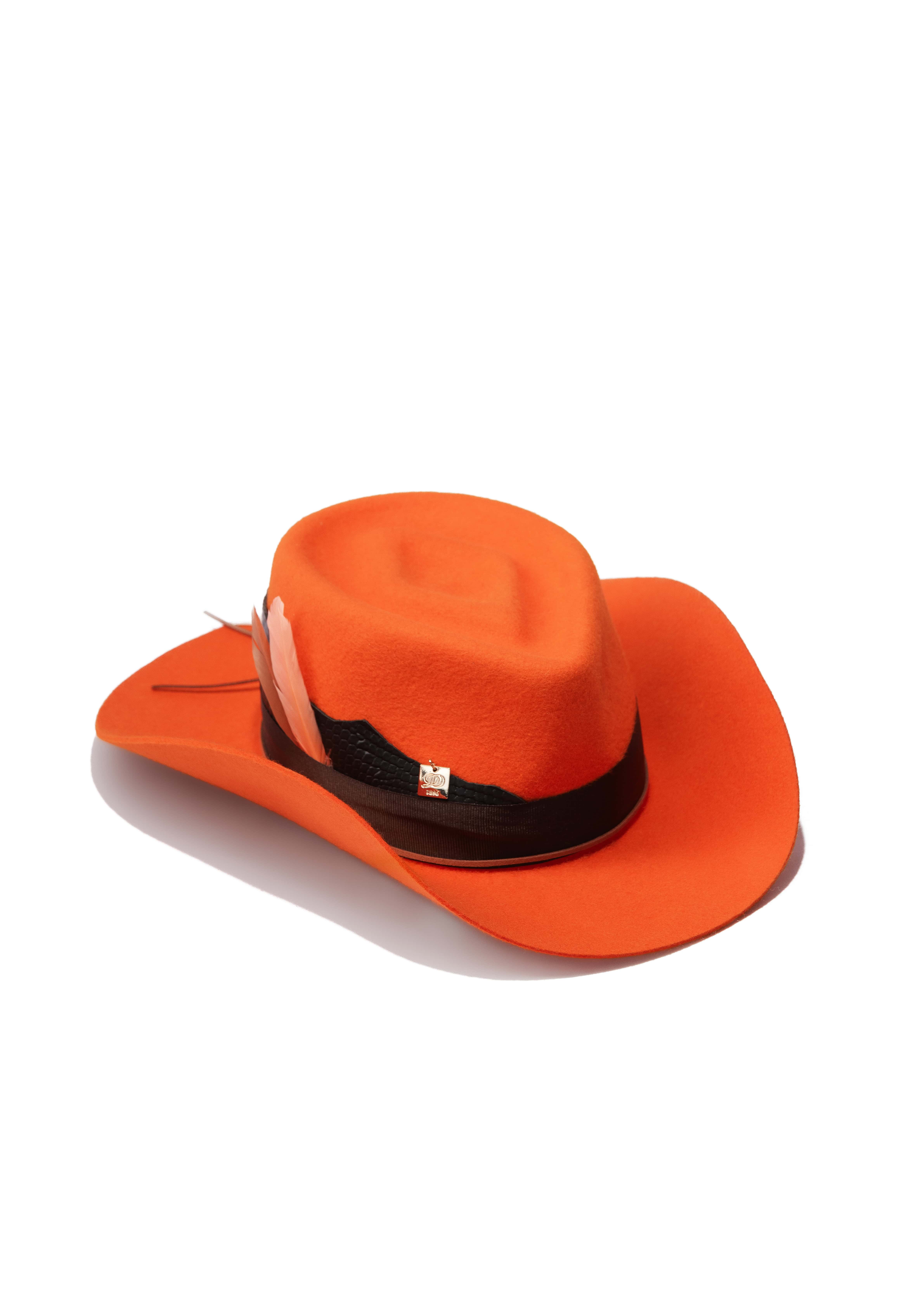 Palarie dama Diamond Cowboy Axis Portocaliu Palarie dama Diamond Cowboy Axis Portocaliu