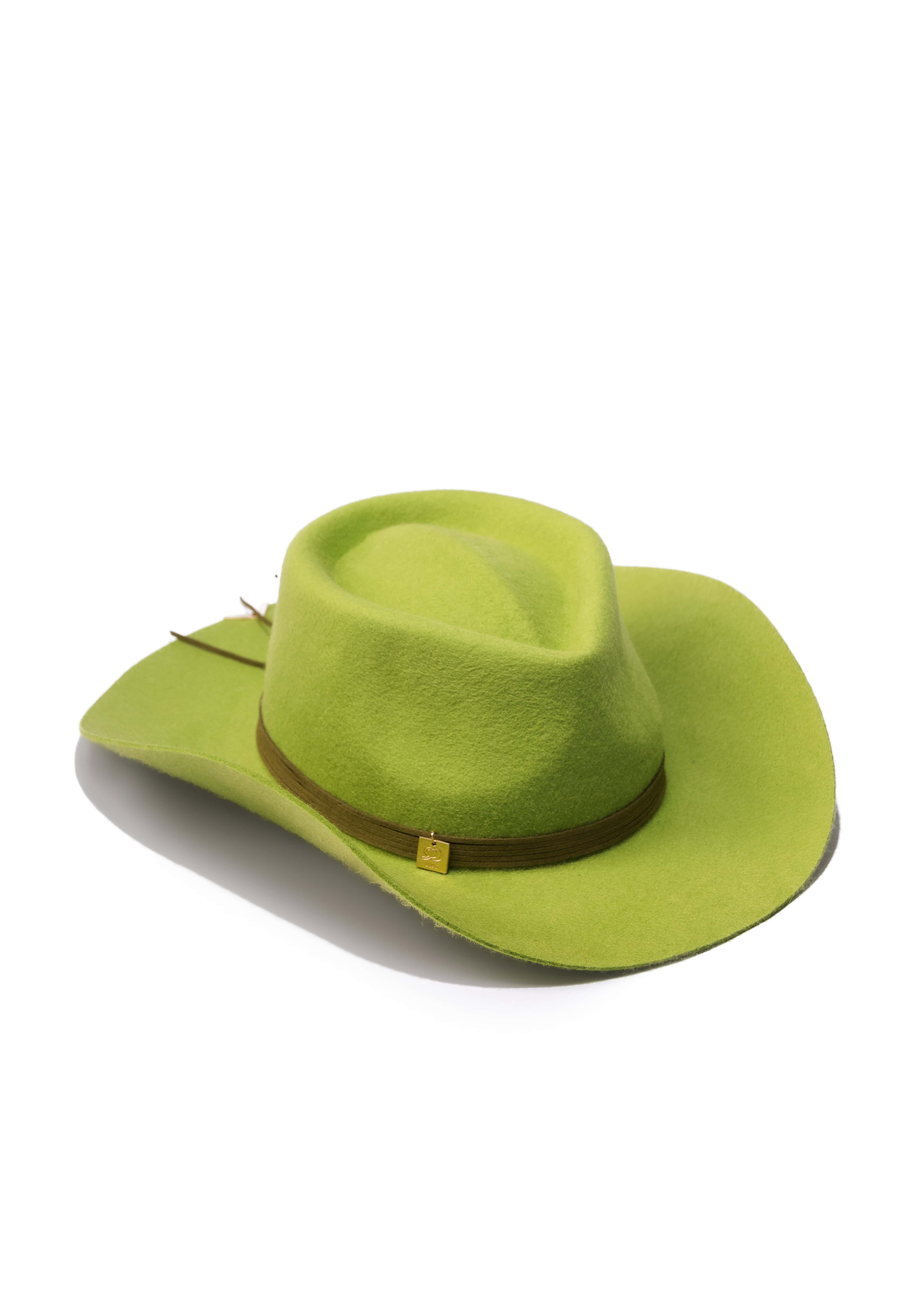 Palarie dama Newdora Cowboy Nodus Verde Deschis Palarie dama Newdora Cowboy Nodus Verde Deschis