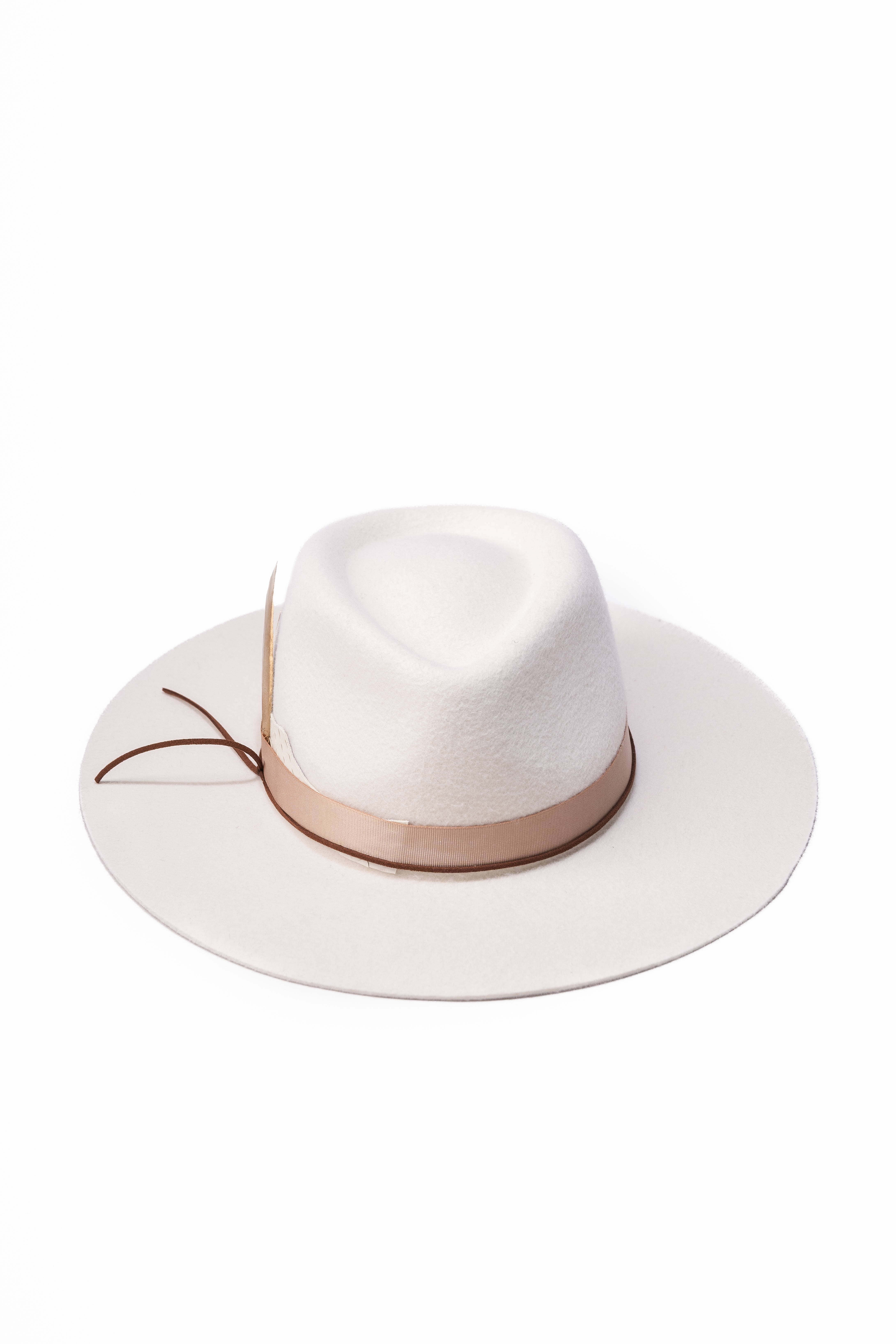 Palarie dama Fedora Origin Alb