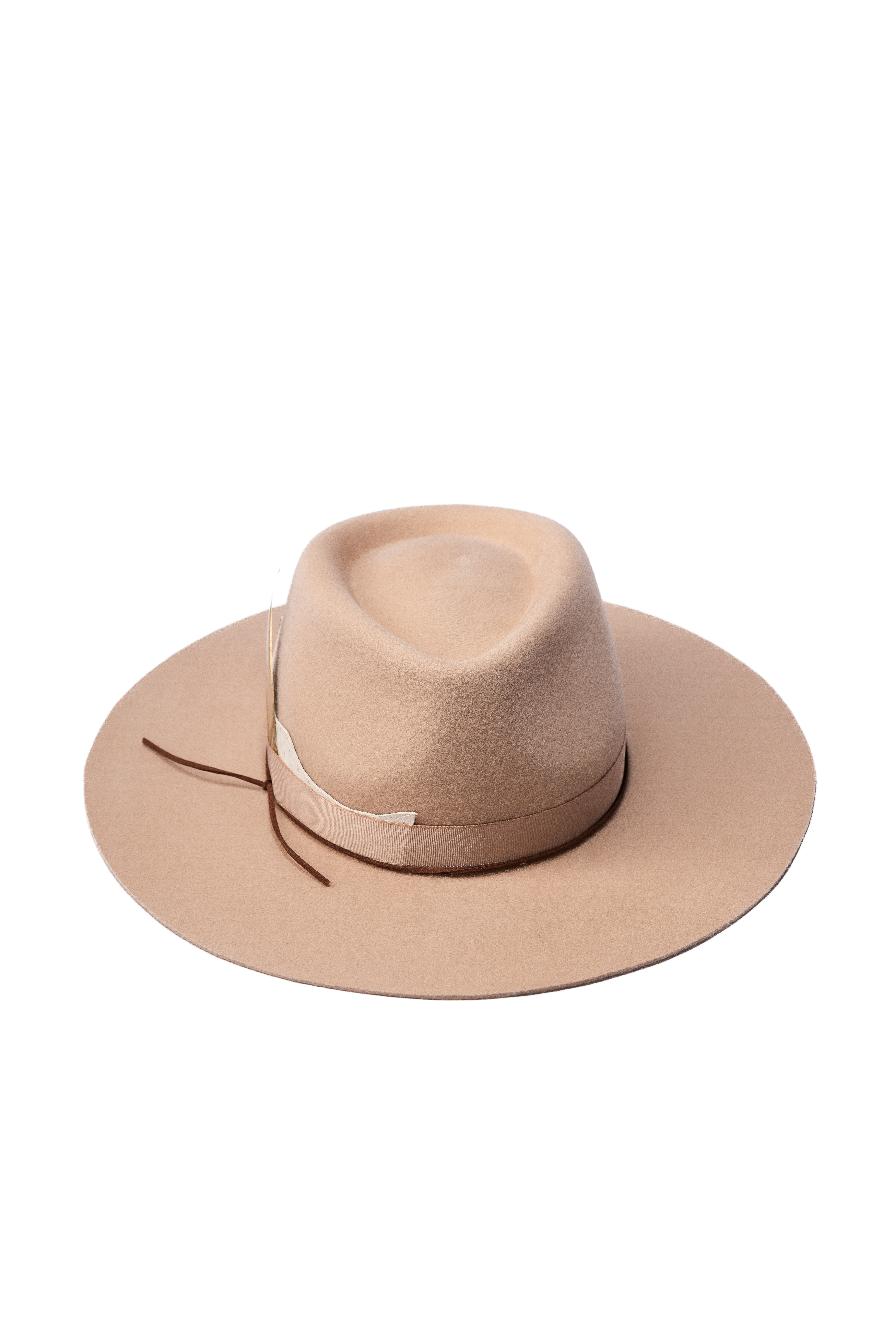 Palarie dama Fedora Origin Bej Deschis