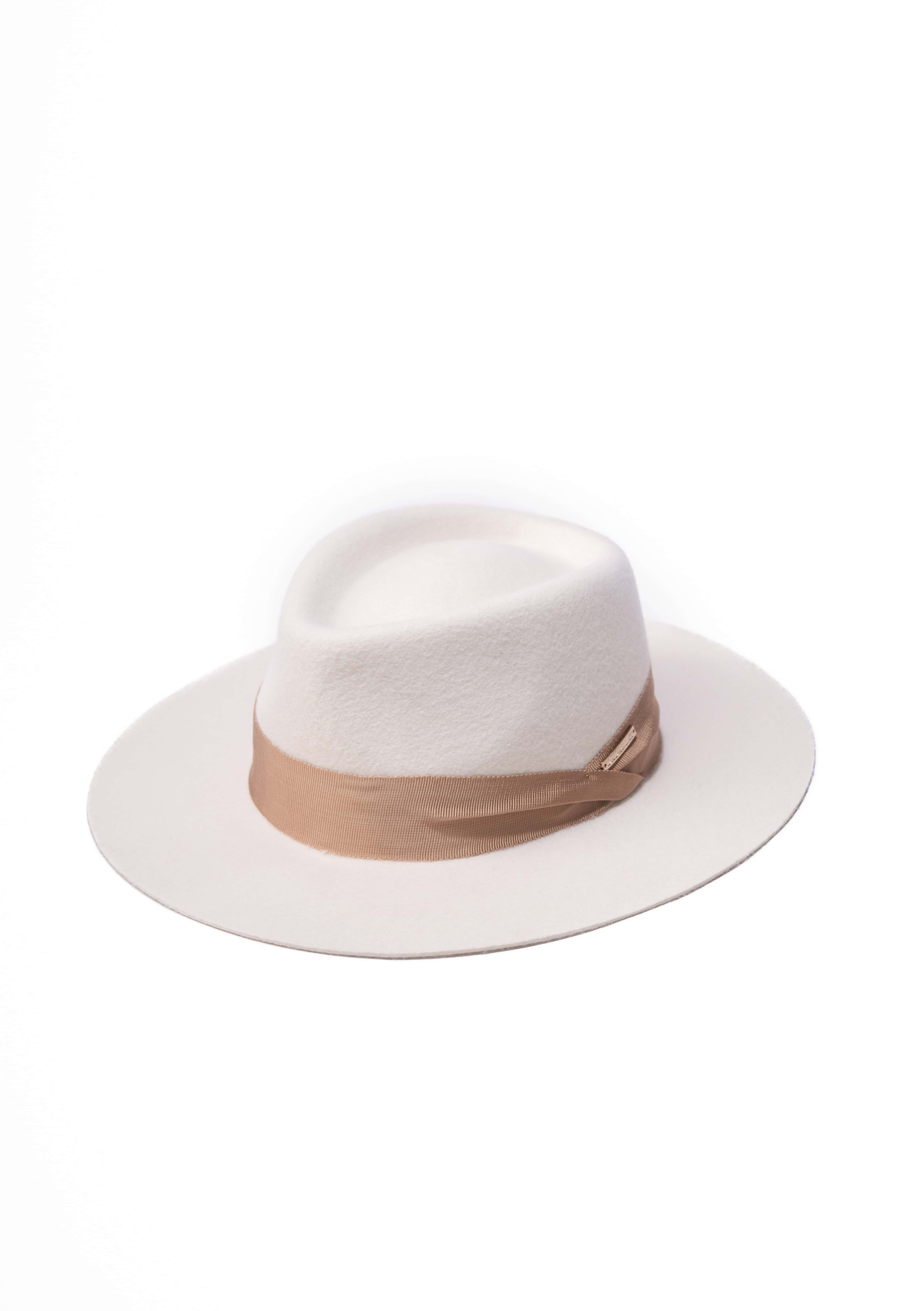 Palarie unisex Fedora Aster Alb Palarie unisex Fedora Aster Alb
