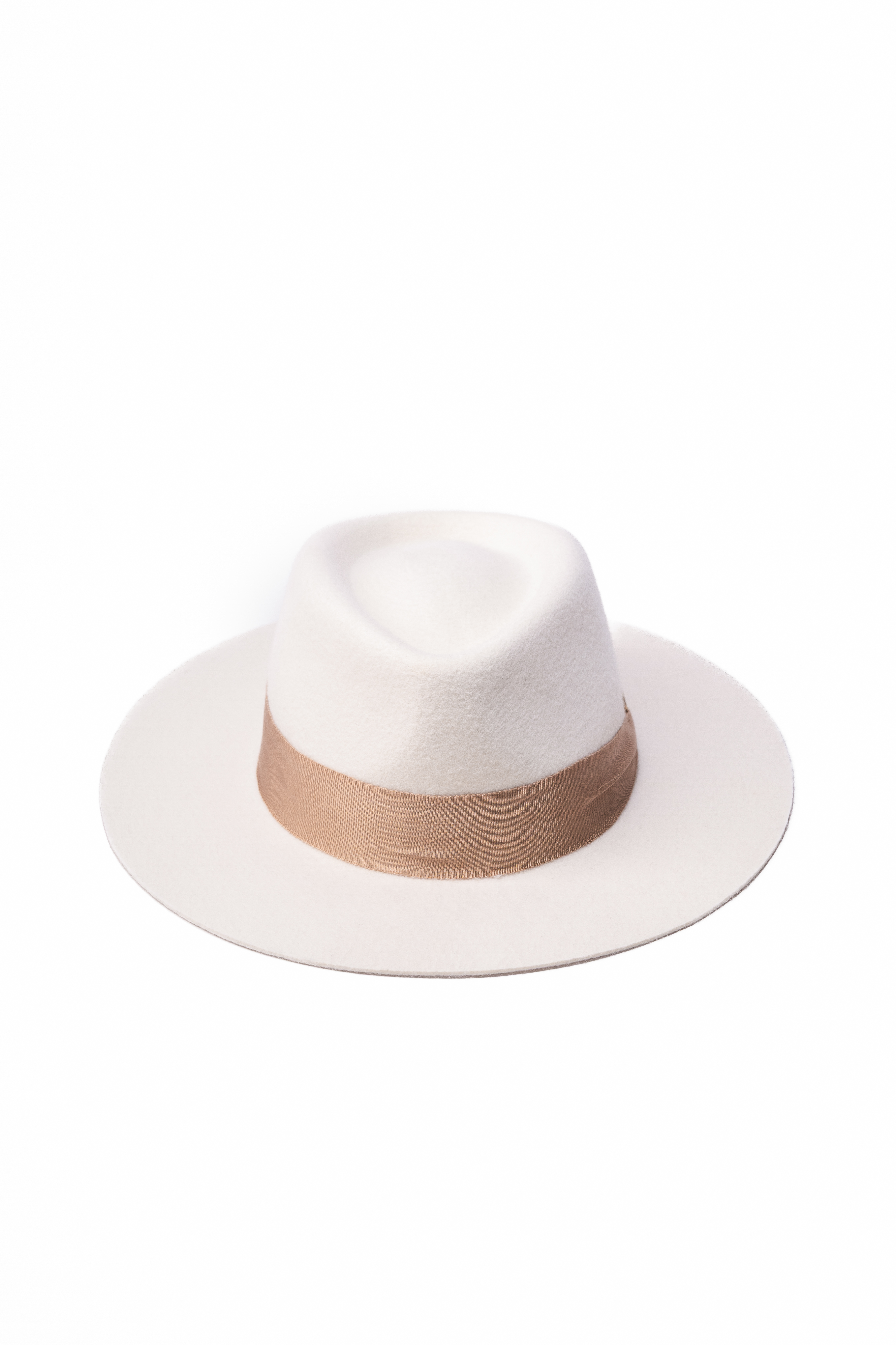 Palarie unisex Fedora Aster Alb