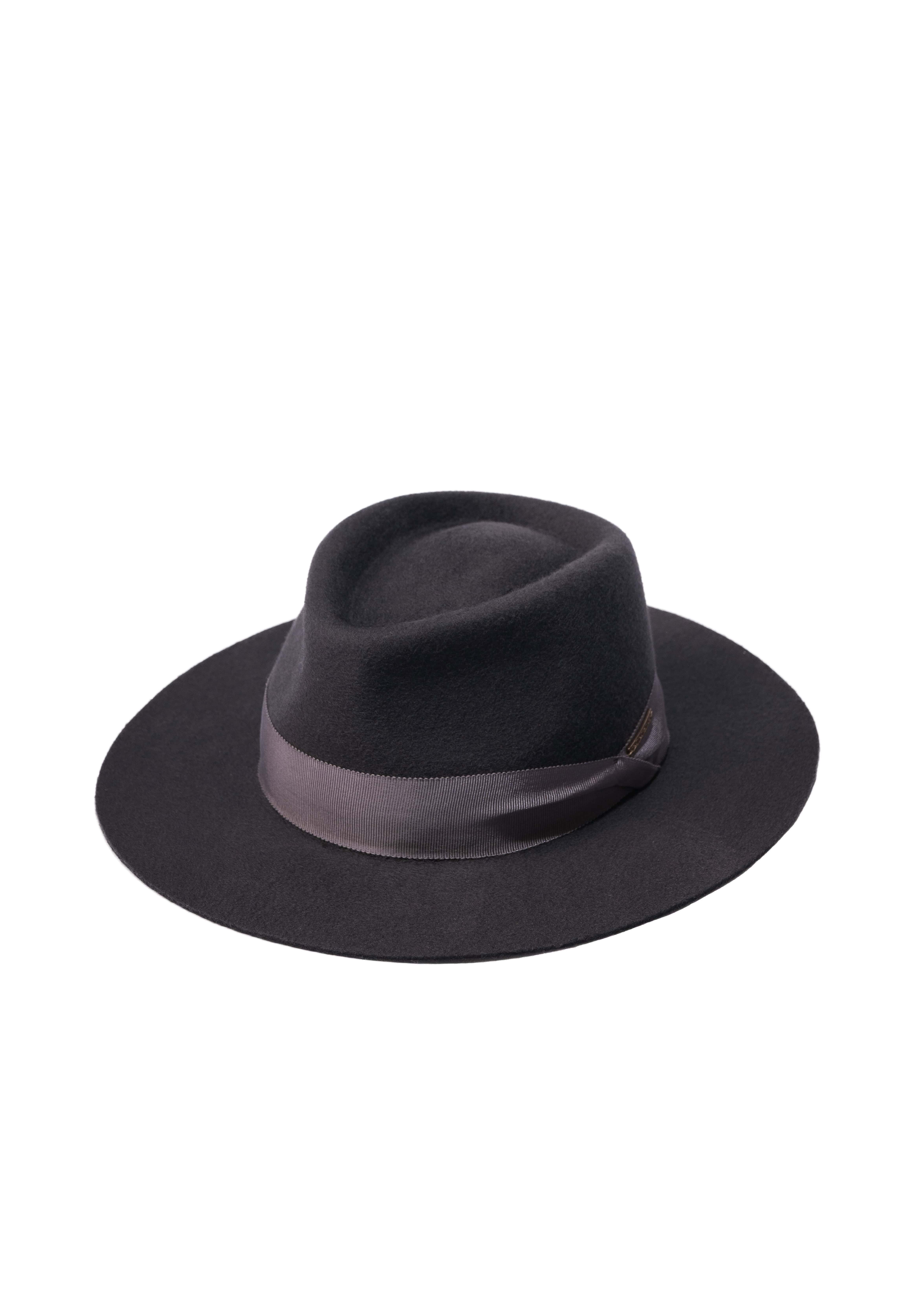 Palarie unisex Fedora Aster Gri Inchis Palarie unisex Fedora Aster Gri Inchis