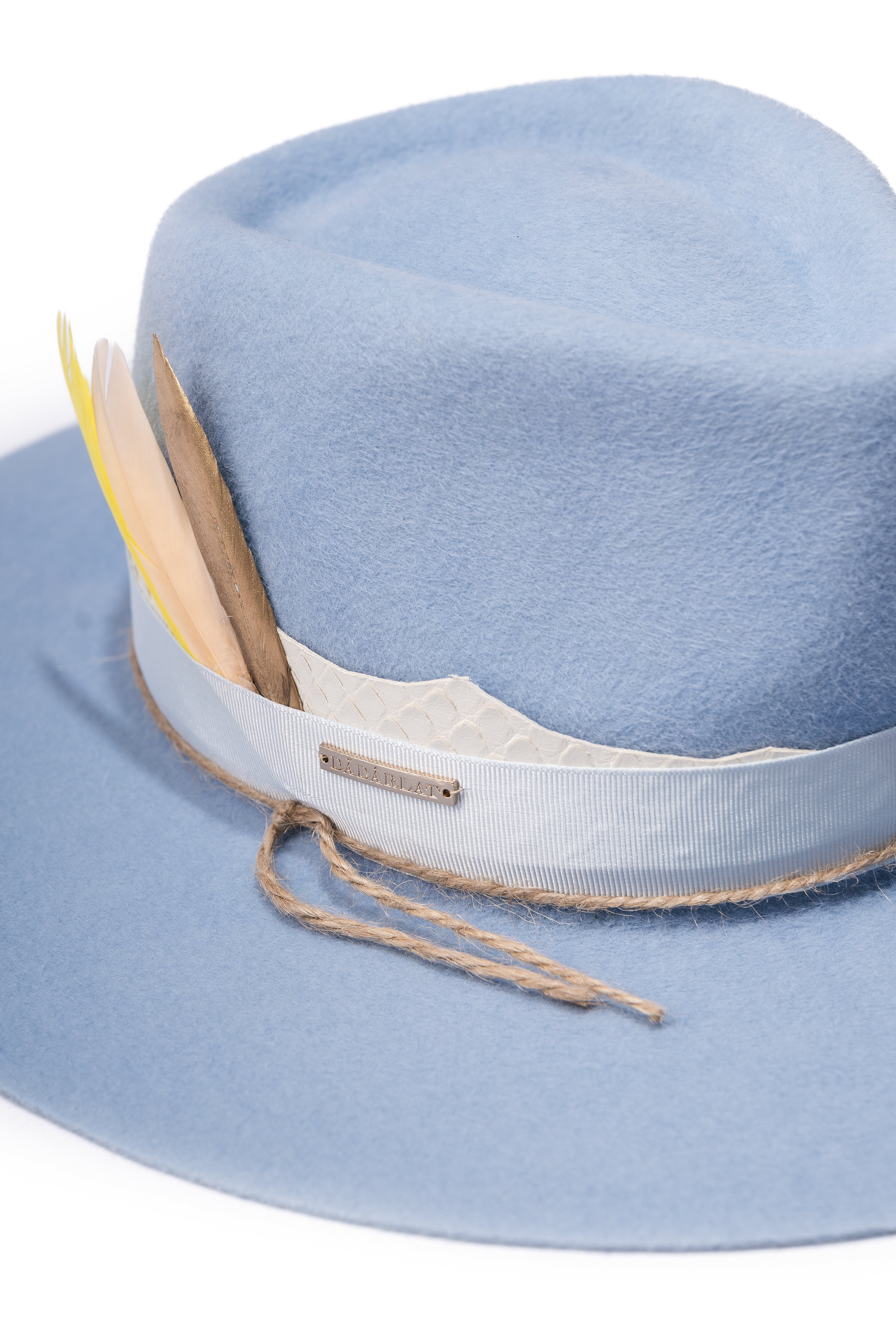 Palarie dama Fedora Echo Albastru Deschis Palarie dama Fedora Echo Albastru Deschis