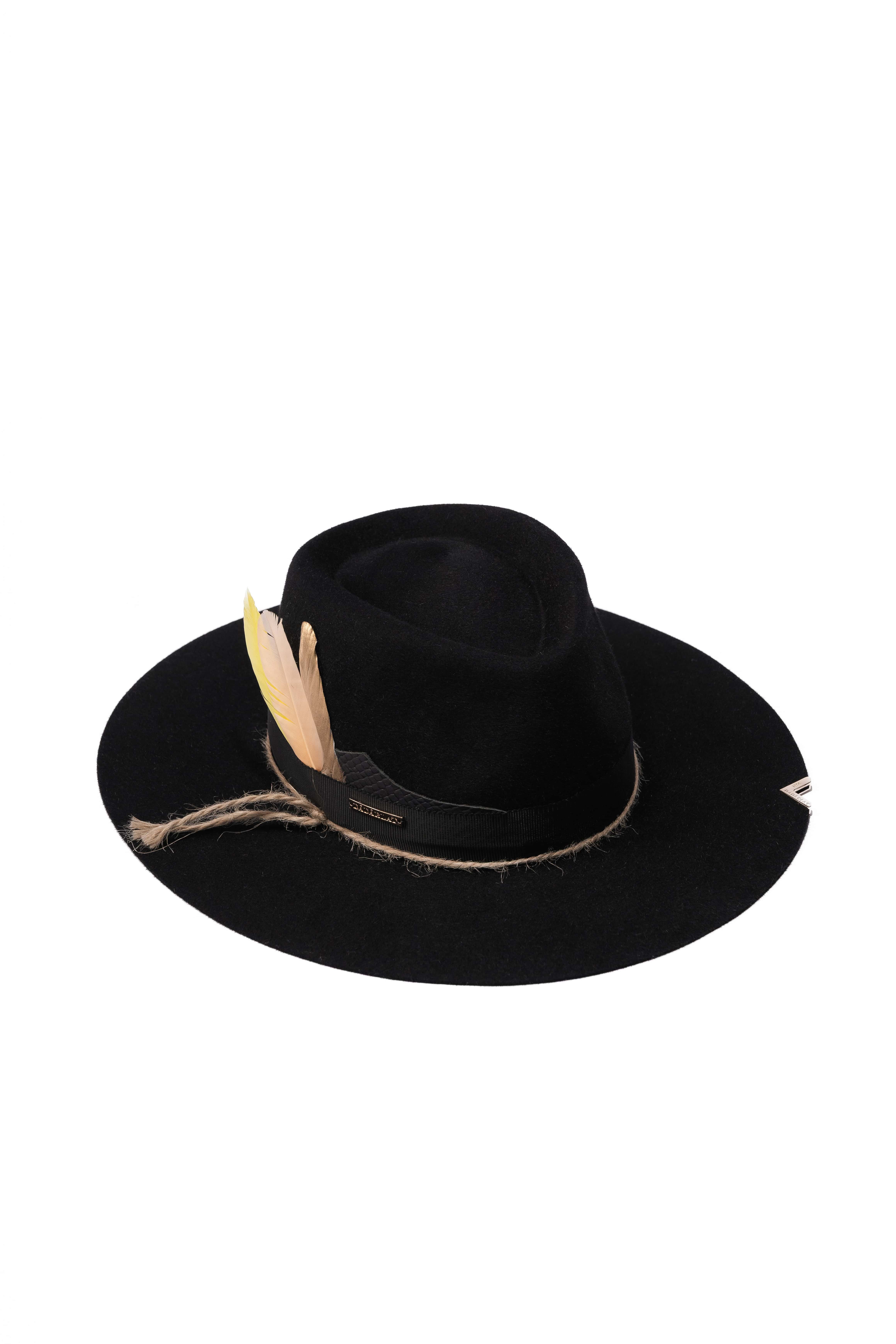 Palarie dama Fedora Echo Negru Palarie dama Fedora Echo Negru